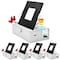 Luxrite 3" Square Ultra Thin LED Recessed Downlight 5 CCT Options 2700K-5000K 8W 540LM Dimmable Black 4-Pack LR23754 LR23855-4PK - alternate 1